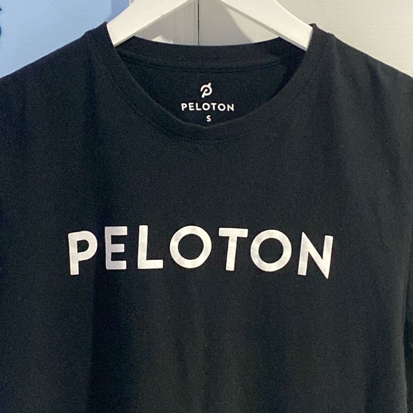 Peloton 100 Century Men’s Black Short Sleeves 100% Cotton T-Shirt Logos Size S ! - Picture 2 of 8